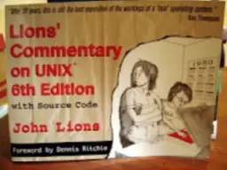 Cover of Lions' Commentary on UNIX 6th Edition
