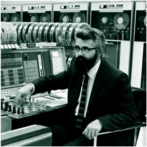 John McCarthy (Turing Award 1971) & Robbie the Robot