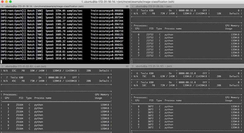 Training CIFAR-10 on 4 instances and 32 GPUs. Read on!