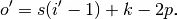 i: input, o: output, k: kernel, p: padding, s: stride