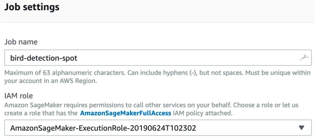 Screenshot from Managed Spot Training Save Up to 90 on Your Amazon Sagemaker Training Jobs tutorial