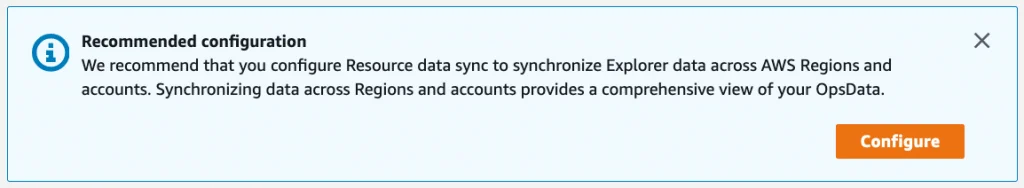 Step 3 screenshot from AWS Systems Manager Explorer a Multi Account Multi Region Operations Dashboard