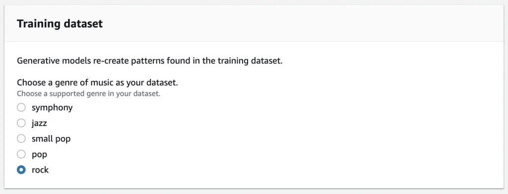 Step 5 screenshot from AWS Deepcomposer Now Generally Available with New Features