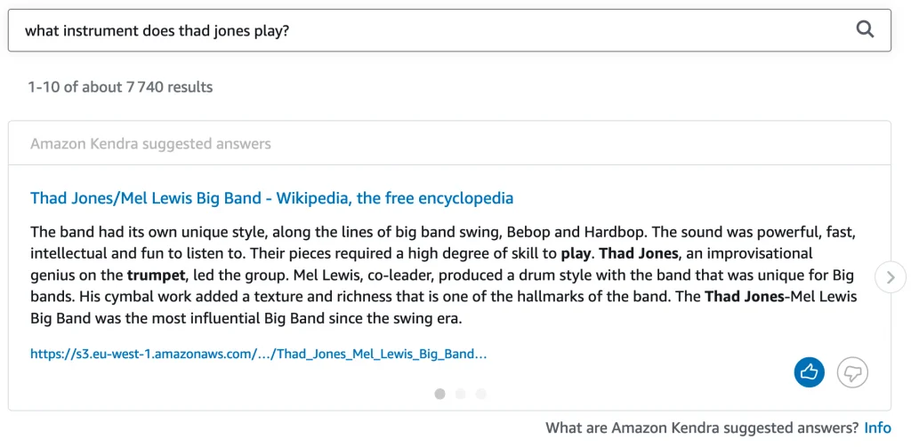 Step 6 screenshot from Reinventing Enterprise Search Amazon Kendra Is Now Generally Available