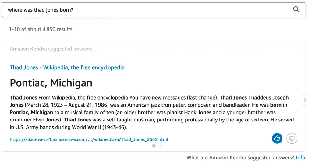 Step 7 screenshot from Reinventing Enterprise Search Amazon Kendra Is Now Generally Available