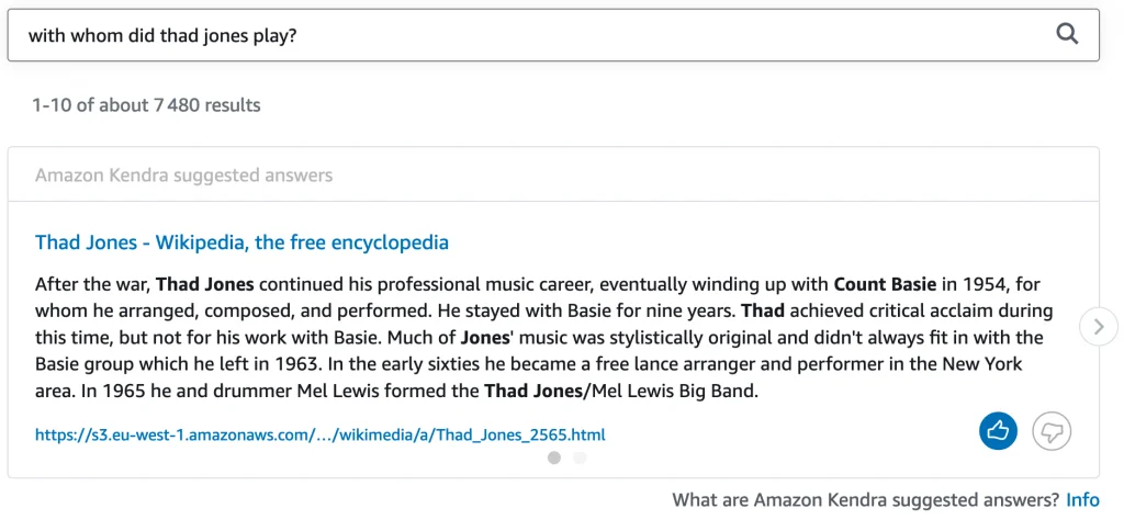Step 8 screenshot from Reinventing Enterprise Search Amazon Kendra Is Now Generally Available