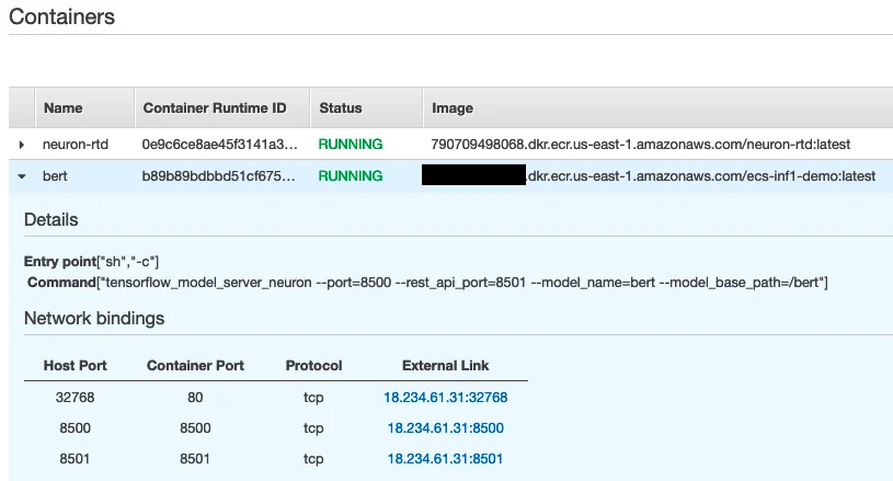 Running containers