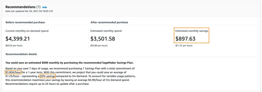 SageMaker Savings Plan