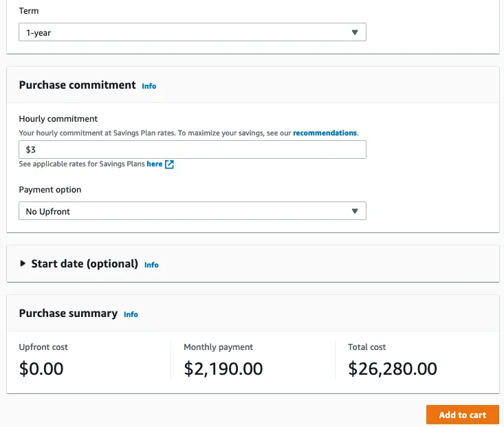 SageMaker Savings Plan