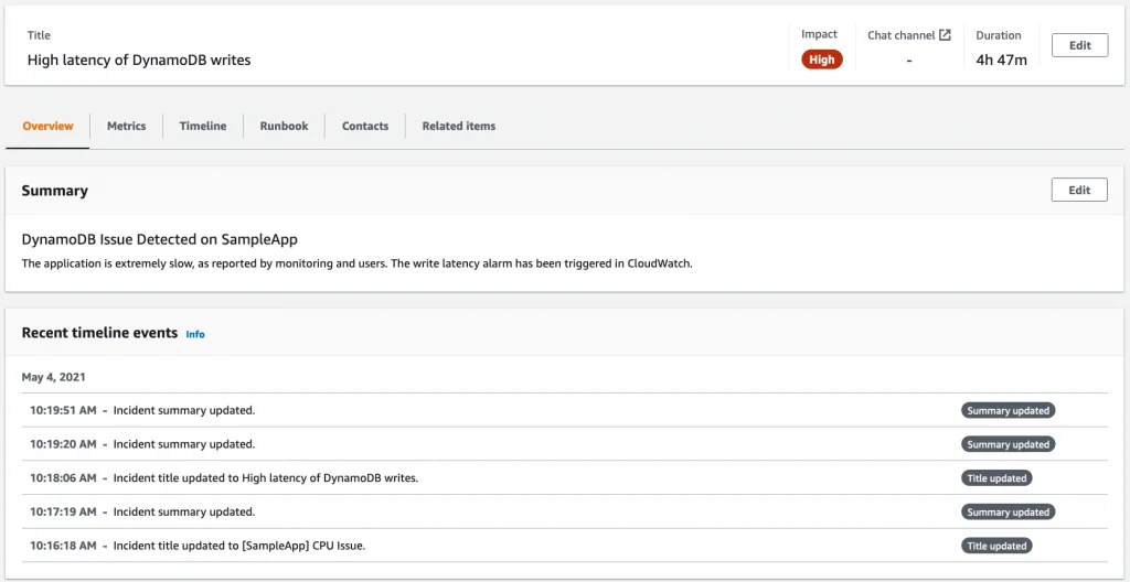 Incident Dashboard