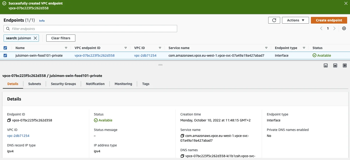 Step 9 screenshot from Getting Started with Hugging Face Inference Endpoints